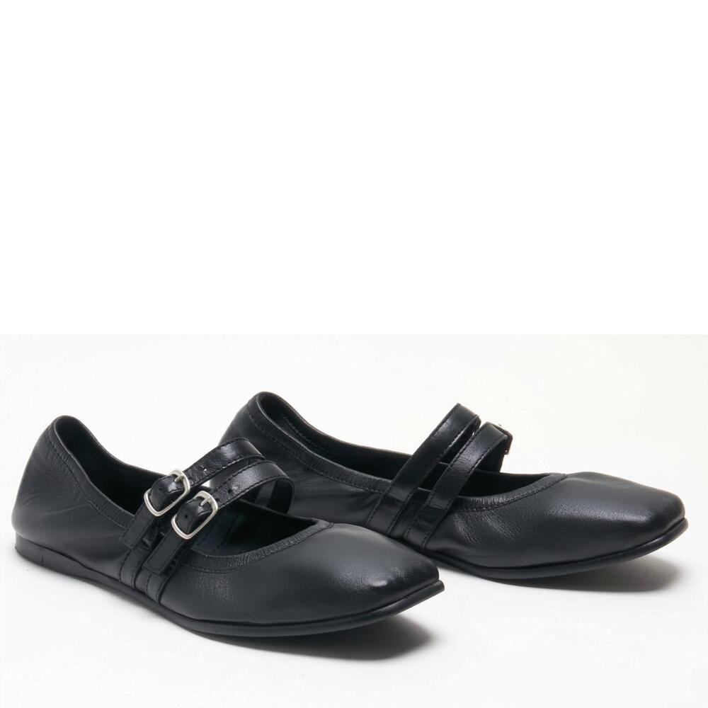 NEW FREE PEOPLE women's gemini ballet flats in black - Picture 7 of 7